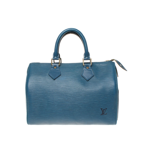 Louis Vuitton/ LV Speedy Blue EPI Handbag