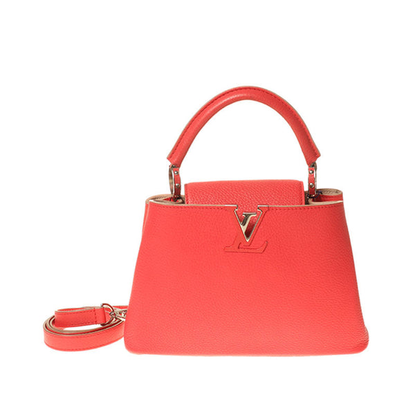 Louis Vuitton/ LV Capucines BB Rose Red Handbag/ Crossbody